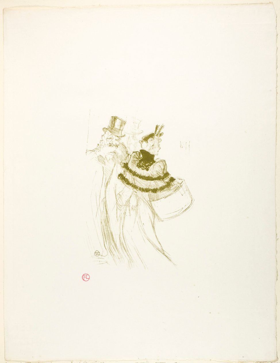 De Oude Heren door Henri de Toulouse-Lautrec