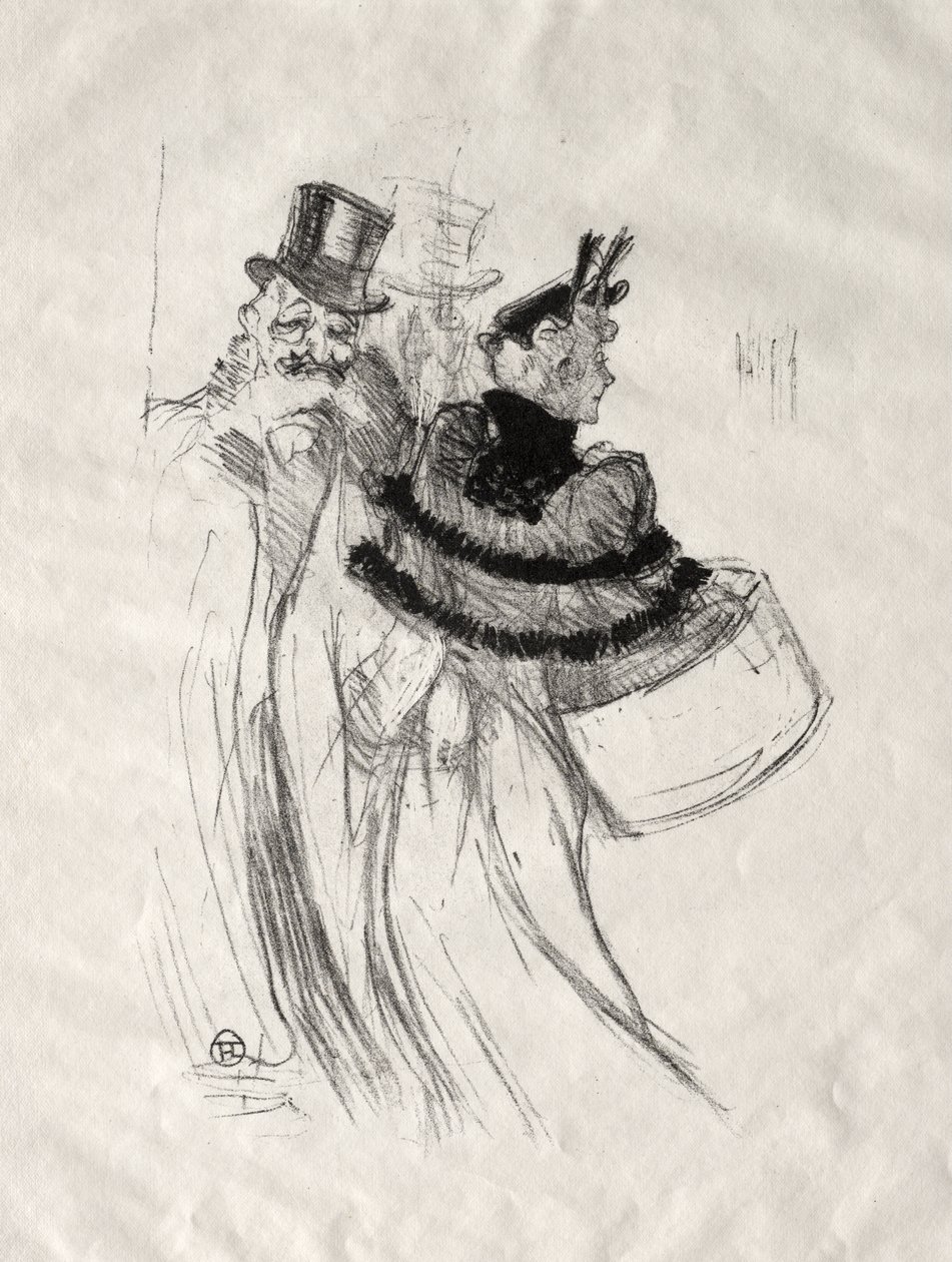De Oude Heren door Henri de Toulouse-Lautrec