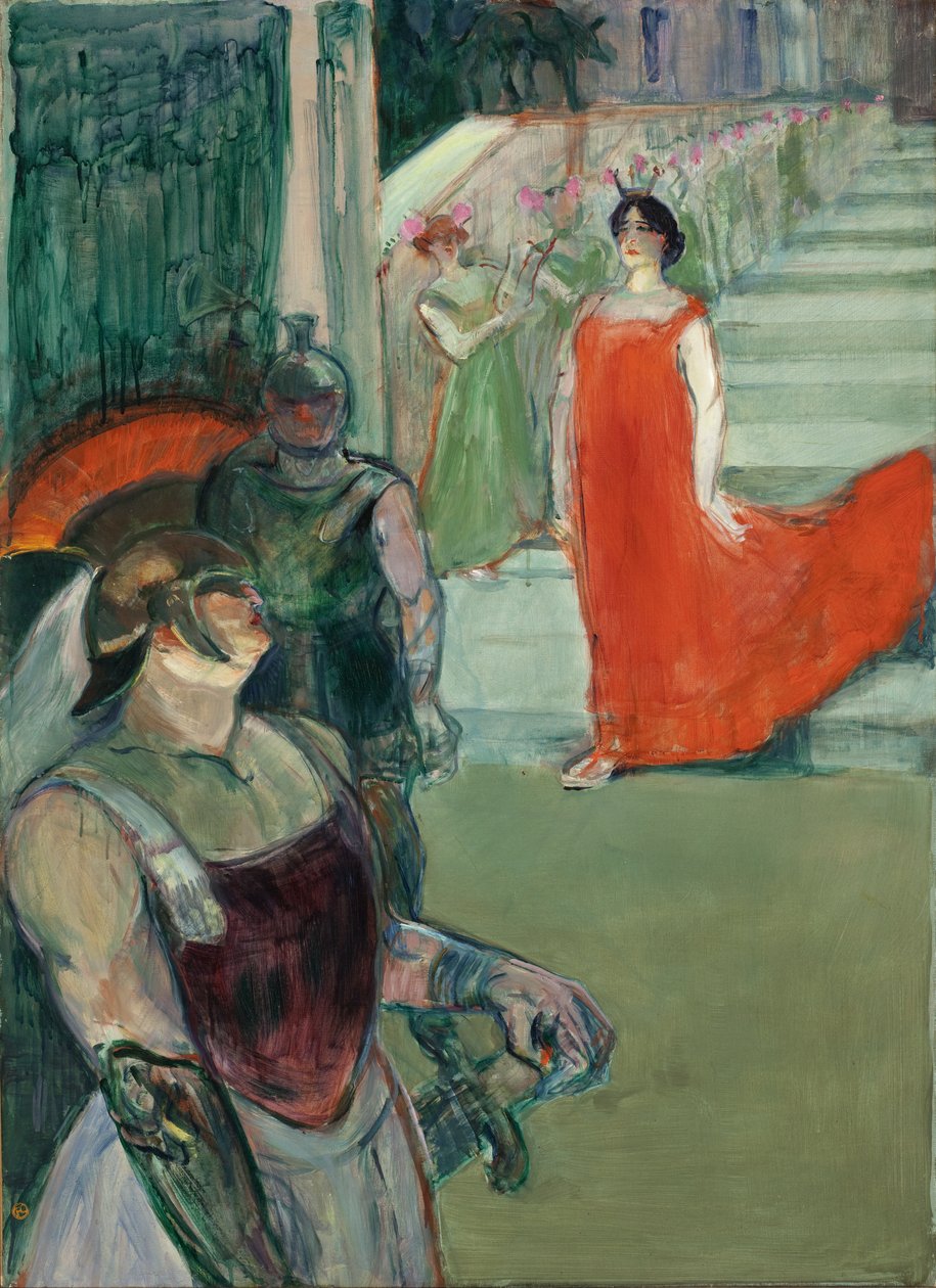 De opera "Messalina" in Bordeaux door Henri de Toulouse-Lautrec