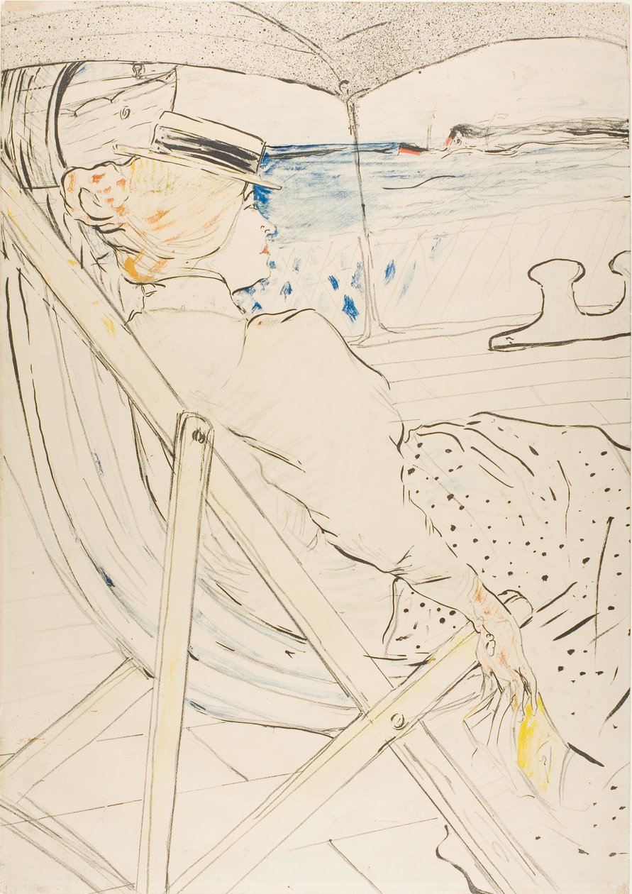 De passagier in hut 54—De cruise door Henri de Toulouse-Lautrec