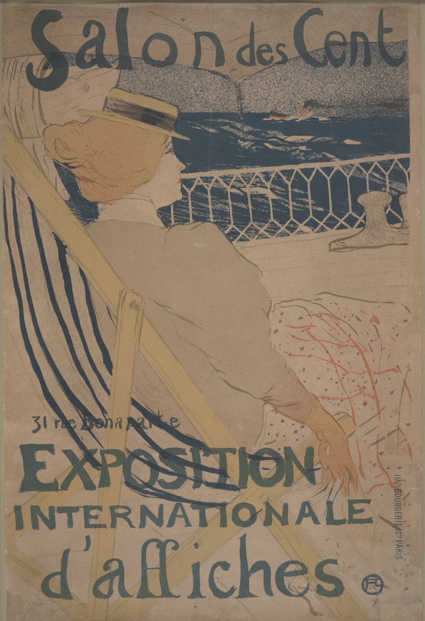 De passagier in hut 54 door Henri de Toulouse-Lautrec