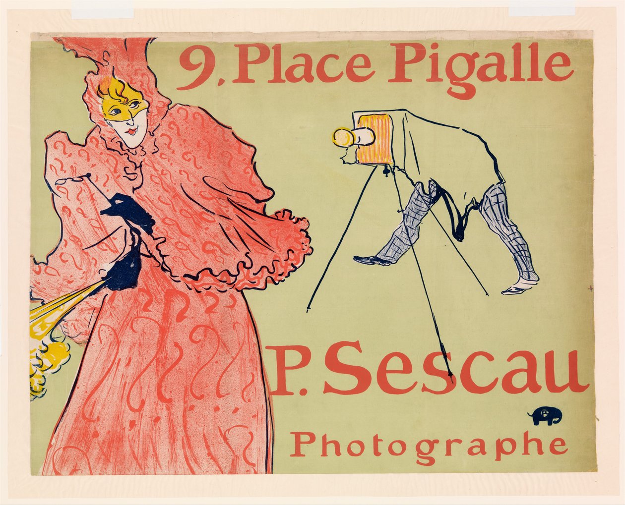 Der Fotograf Sescau door Henri de Toulouse-Lautrec