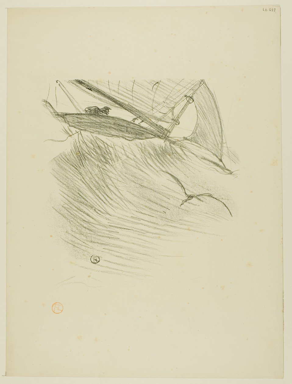 De Zeezwaluwen, uit Mélodies de Désiré Dihau door Henri de Toulouse-Lautrec