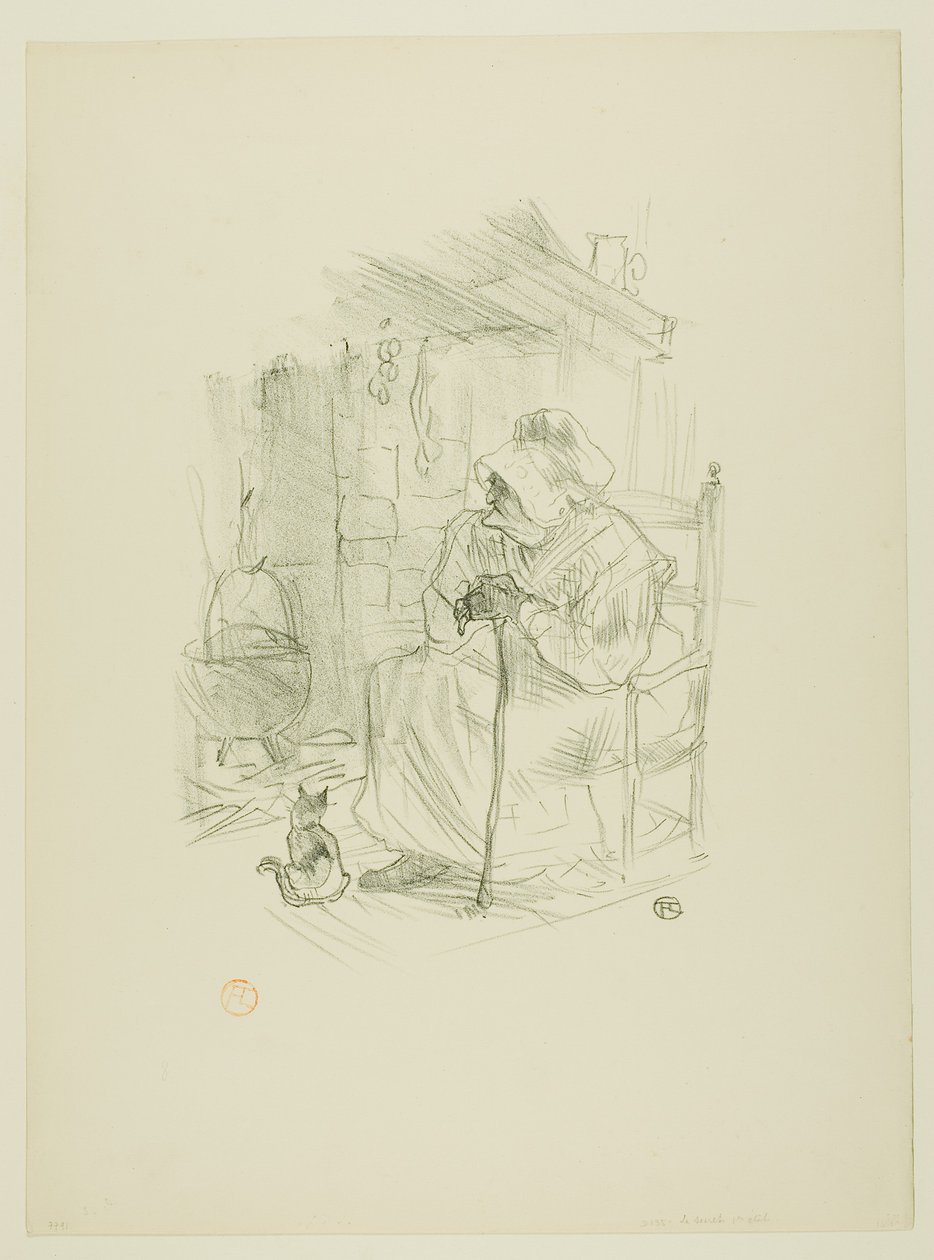 Het geheim, uit Mélodies de Désiré Dihau door Henri de Toulouse-Lautrec