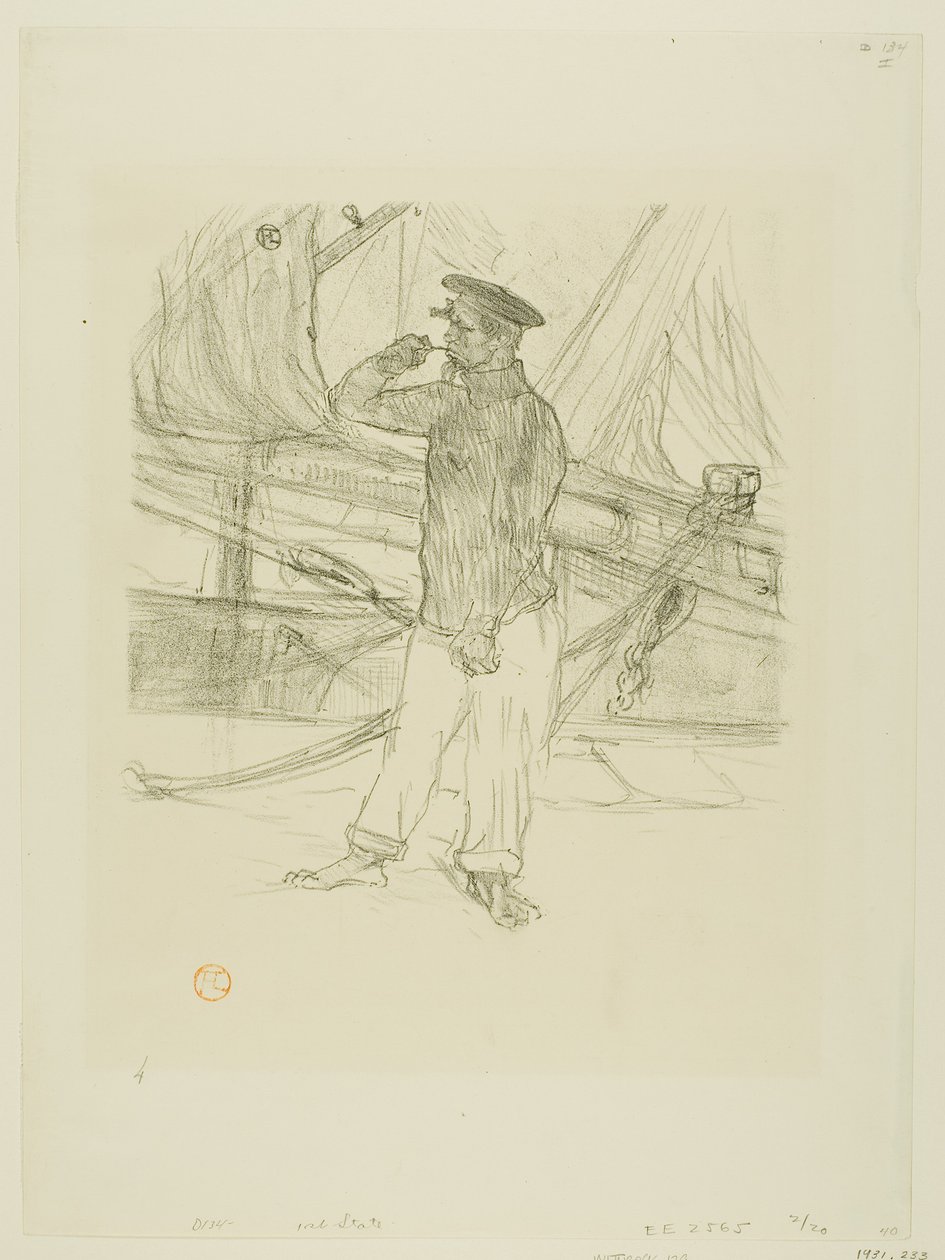 De Gerookte Haring, uit Mélodies de Désiré Dihau door Henri de Toulouse-Lautrec