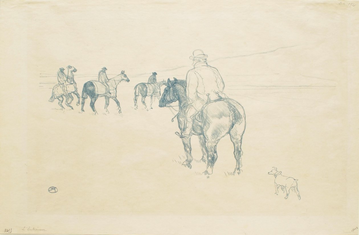 De trainer door Henri de Toulouse-Lautrec