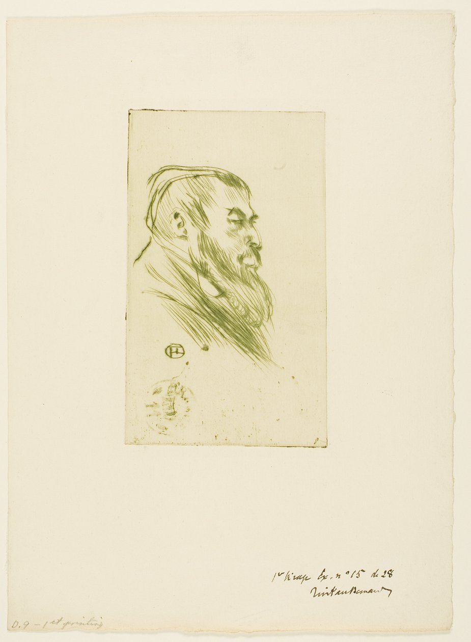 Tristan Bernard door Henri de Toulouse-Lautrec