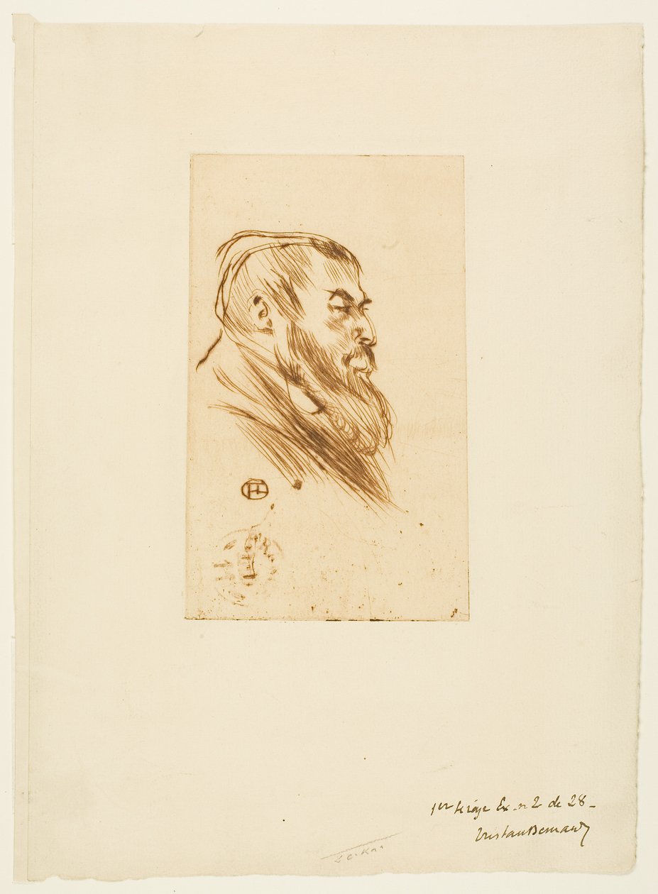 Tristan Bernard door Henri de Toulouse-Lautrec