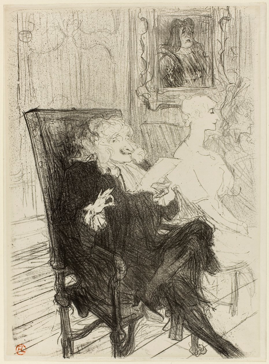 Truffier en Moreno, in Les Femmes Savantes door Henri de Toulouse-Lautrec