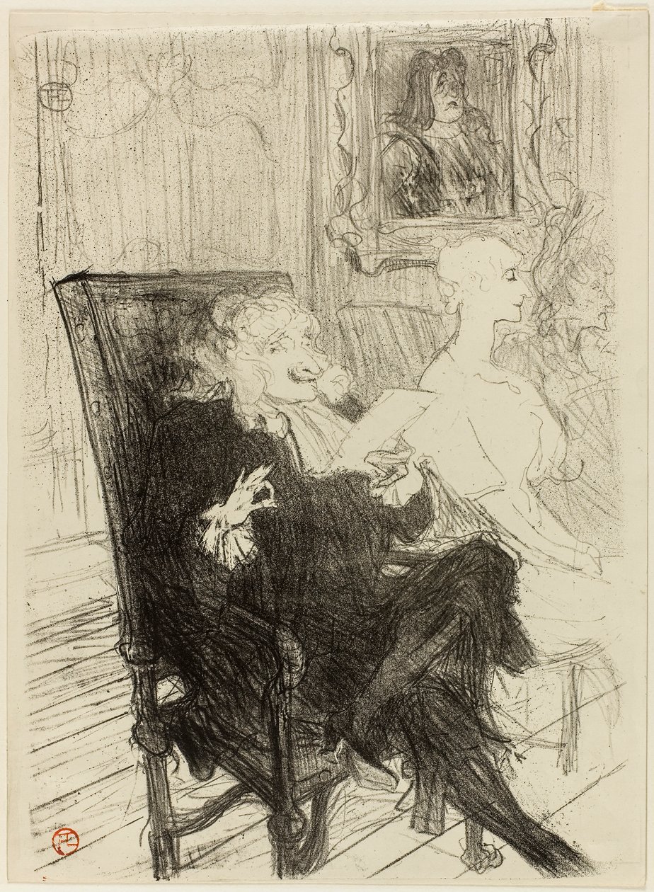 Truffier en Moreno, in Les Femmes Savantes door Henri de Toulouse-Lautrec
