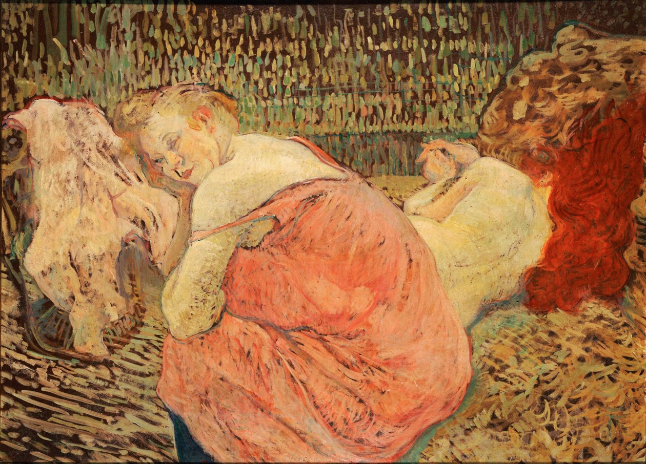 Twee vrienden door Henri de Toulouse-Lautrec