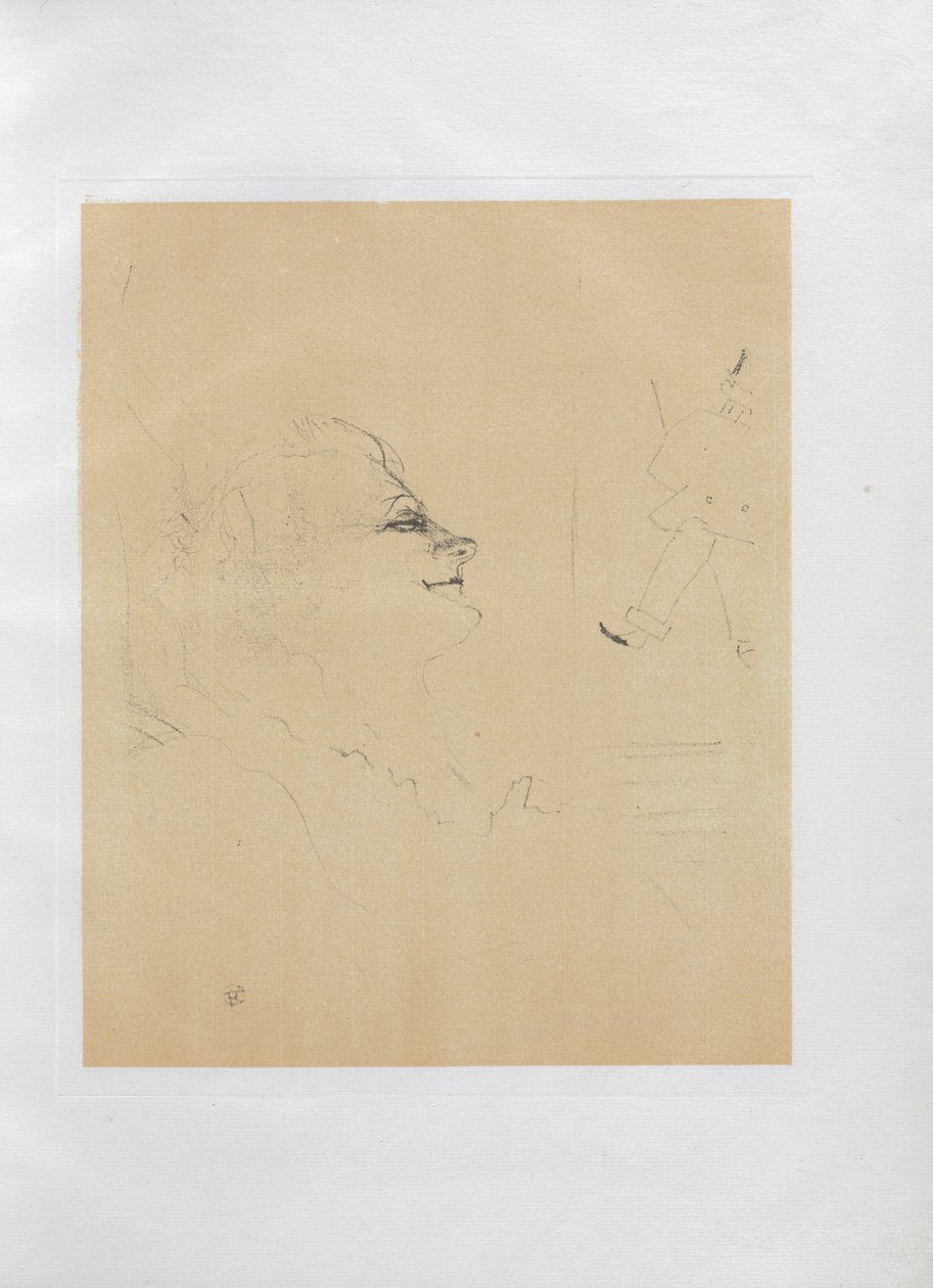 Yvette Guilbert-Engelse Serie: Pessima door Henri de Toulouse-Lautrec