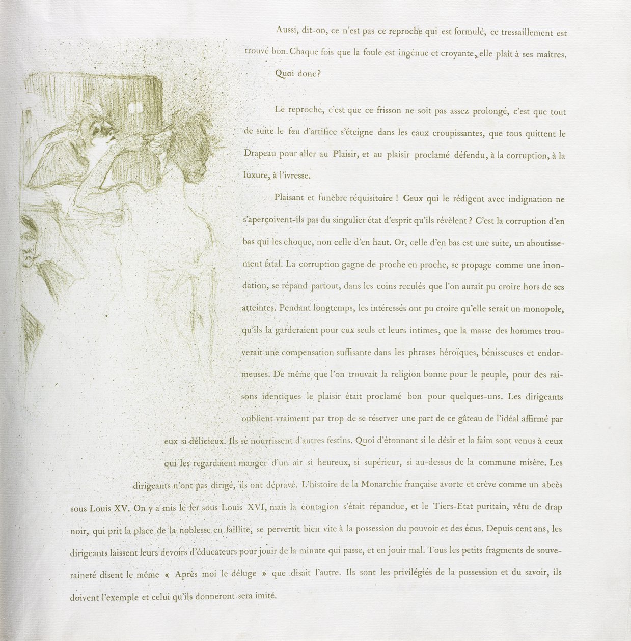 Yvette Guilbert-Franse Serie: Nr. 13 door Henri de Toulouse-Lautrec