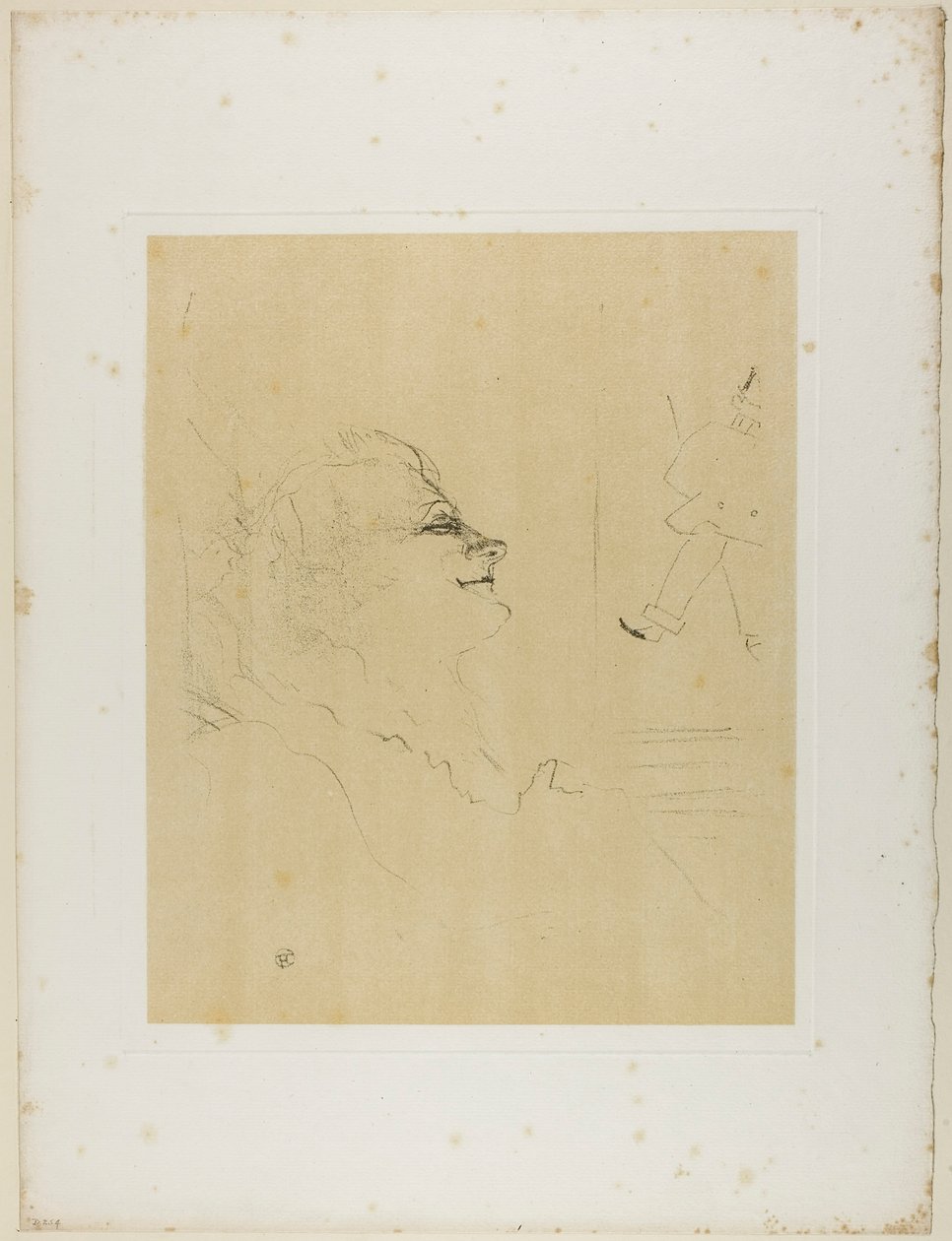 Yvette Guilbert—Pessima, uit Yvette Guilbert door Henri de Toulouse-Lautrec
