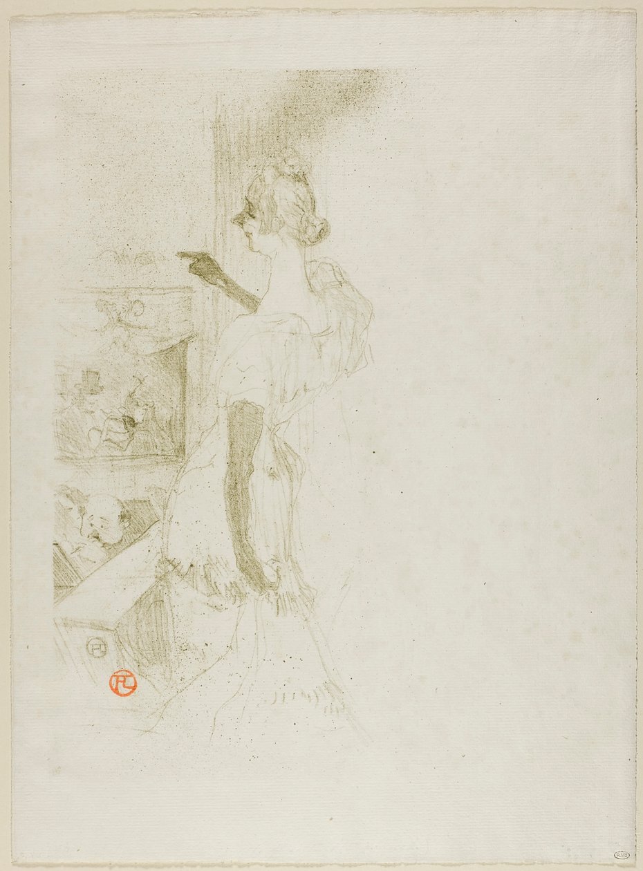 Yvette Guilbert door Henri de Toulouse-Lautrec