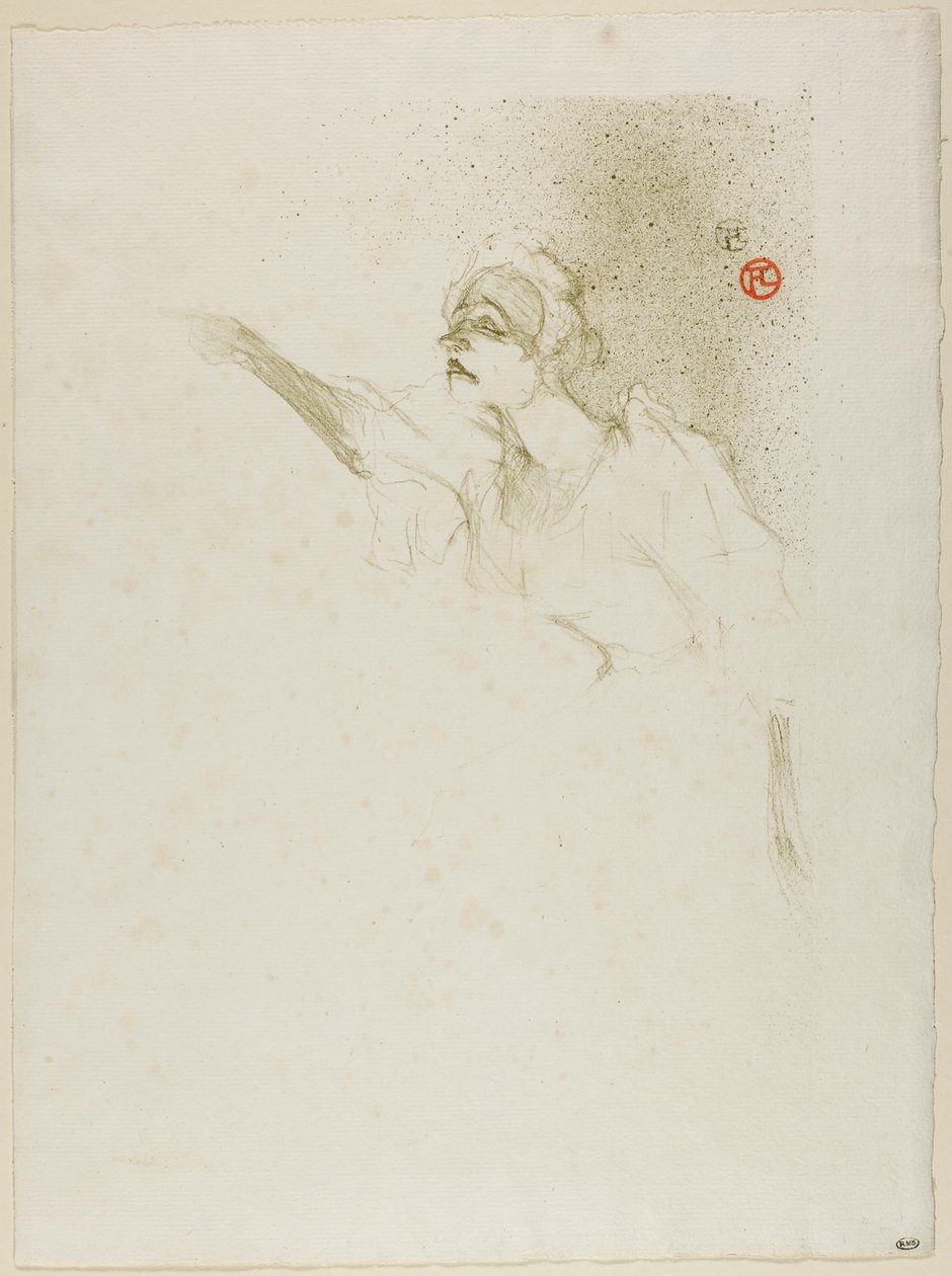 Yvette Guilbert door Henri de Toulouse-Lautrec