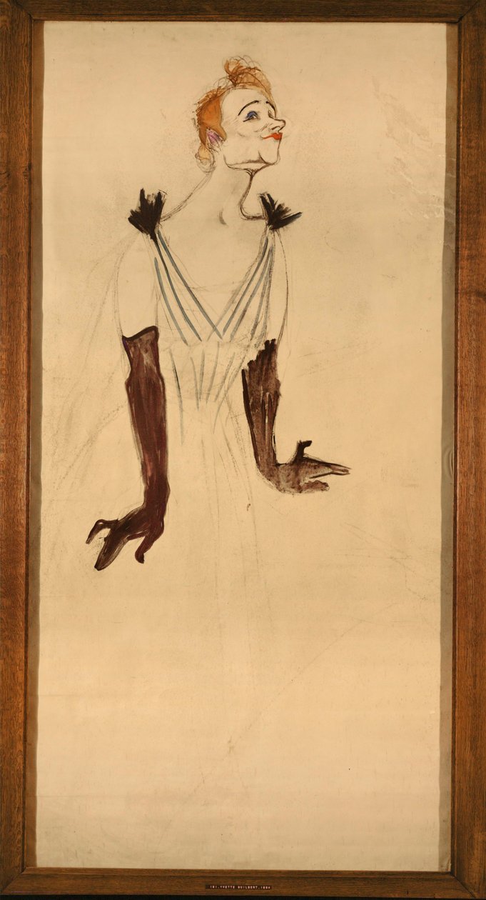 "Yvette Guilbert door Henri de Toulouse-Lautrec