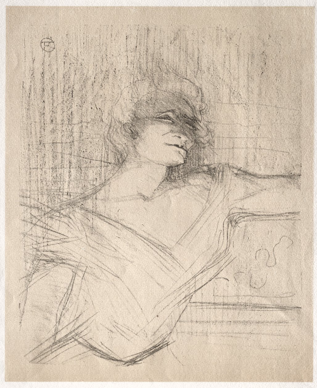 Yvette Guilbert: Dans la glu door Henri de Toulouse-Lautrec