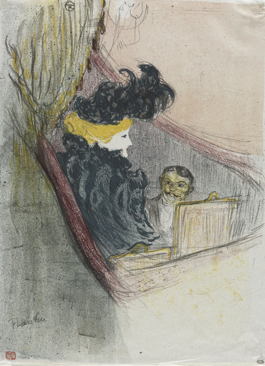 Een prinselijke idylle, Clara Ward, 1897 door Henri de Toulouse Lautrec