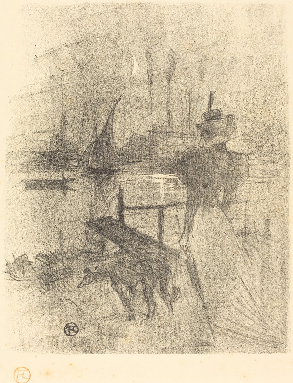 Adieu, 1895 door Henri de Toulouse-Lautrec