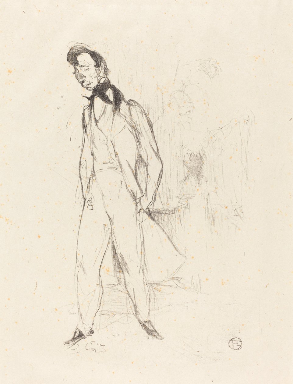 Adolphe of de Trieste Jonge Man door Henri de Toulouse Lautrec
