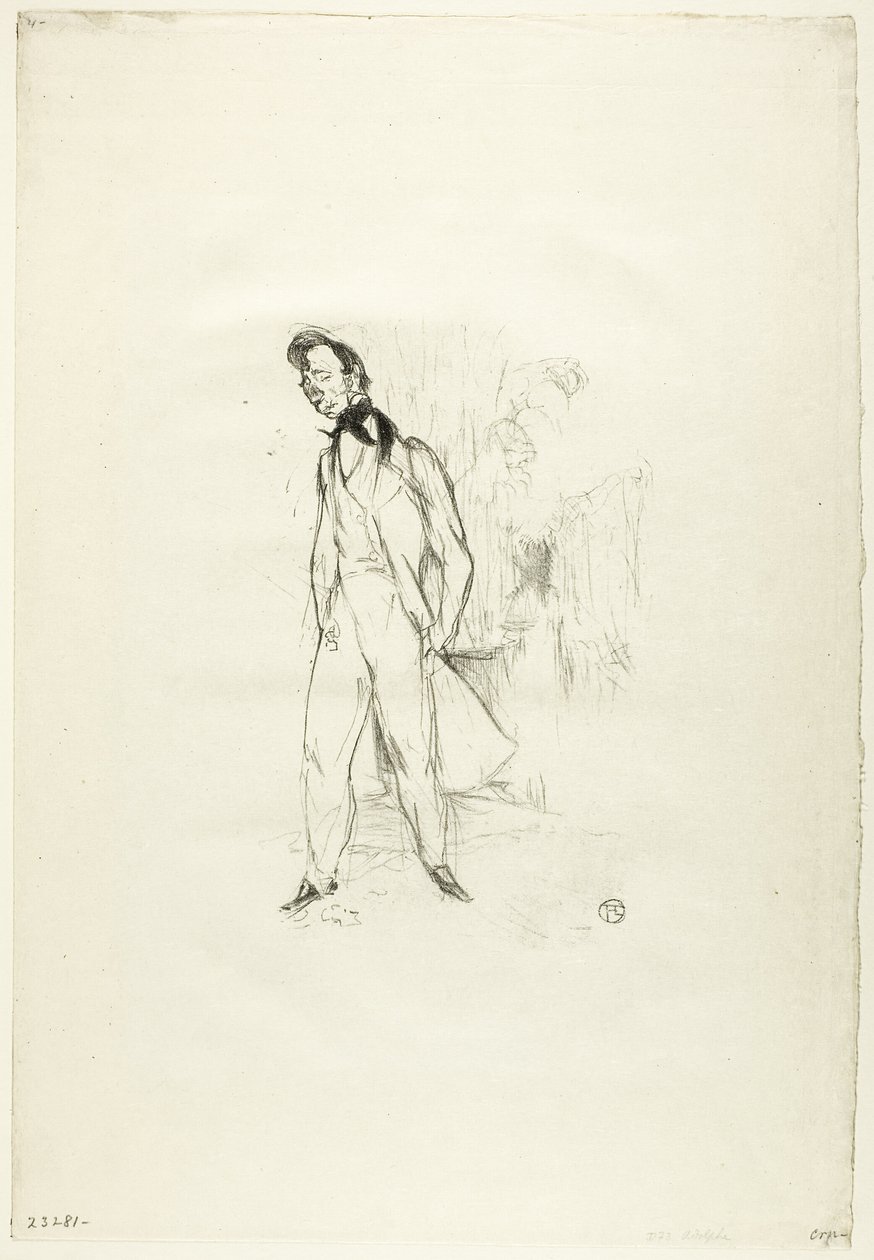 Adolphe of De Trieste Jonge Man door Henri de Toulouse Lautrec