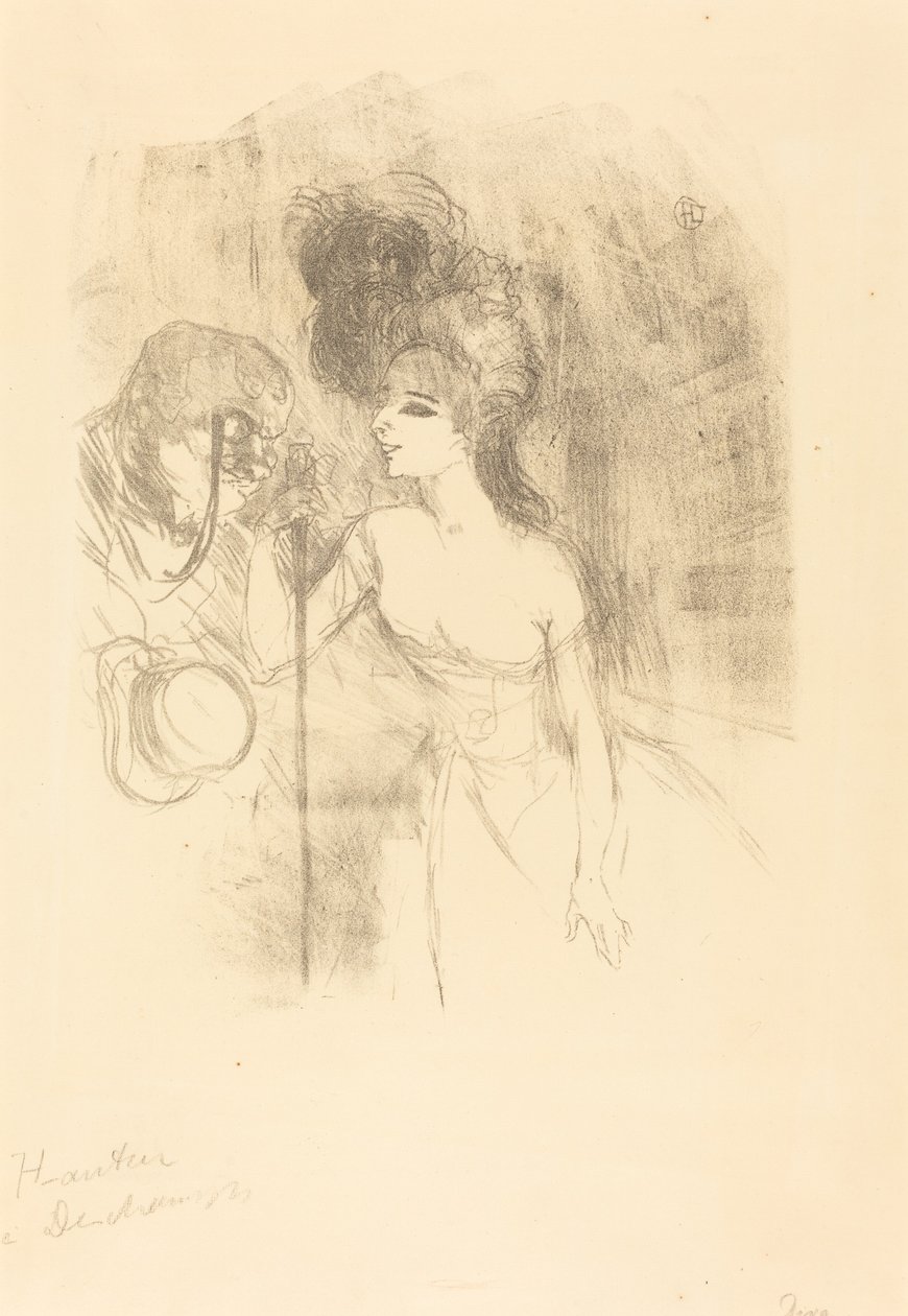 Anna Held en Baldy, 1896 door Henri de Toulouse Lautrec
