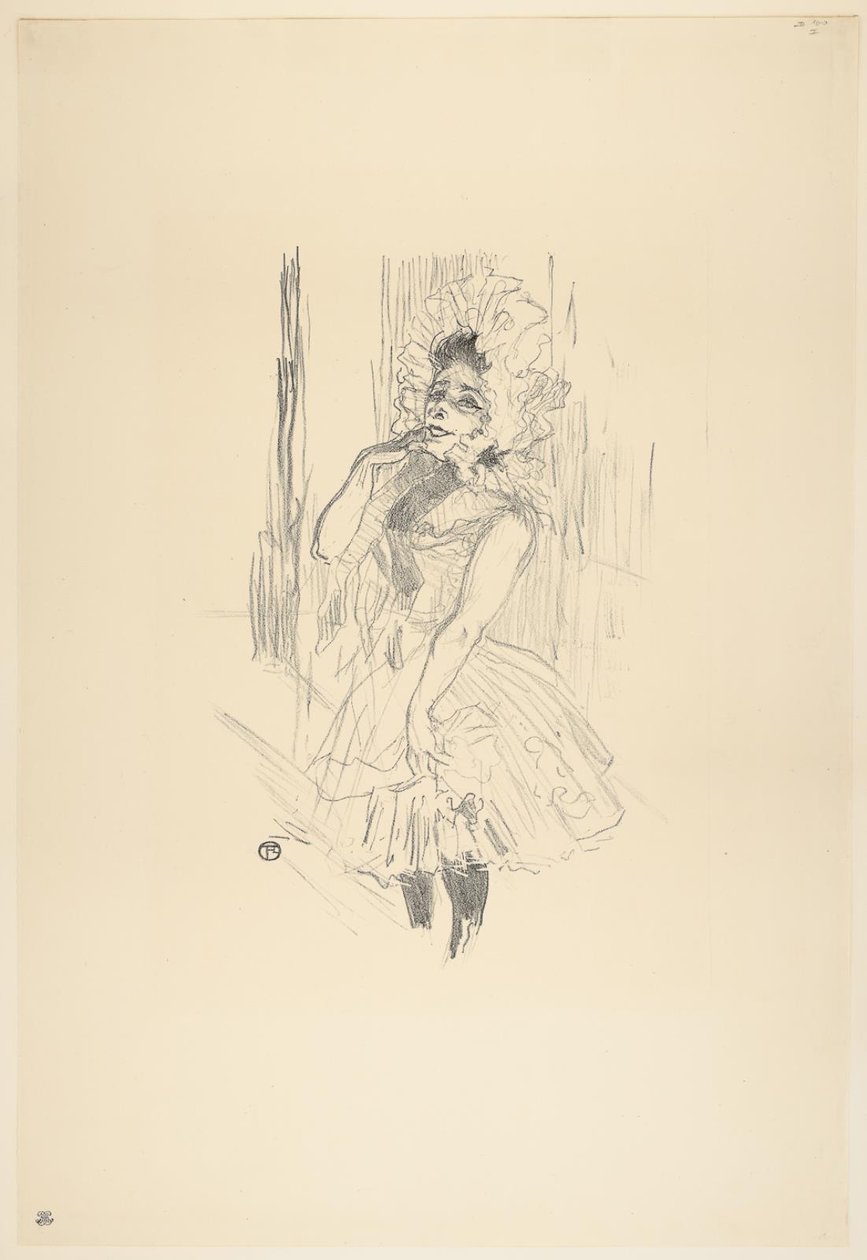Anna Held, in Toutes ces Dames au Théâtre door Henri de Toulouse Lautrec