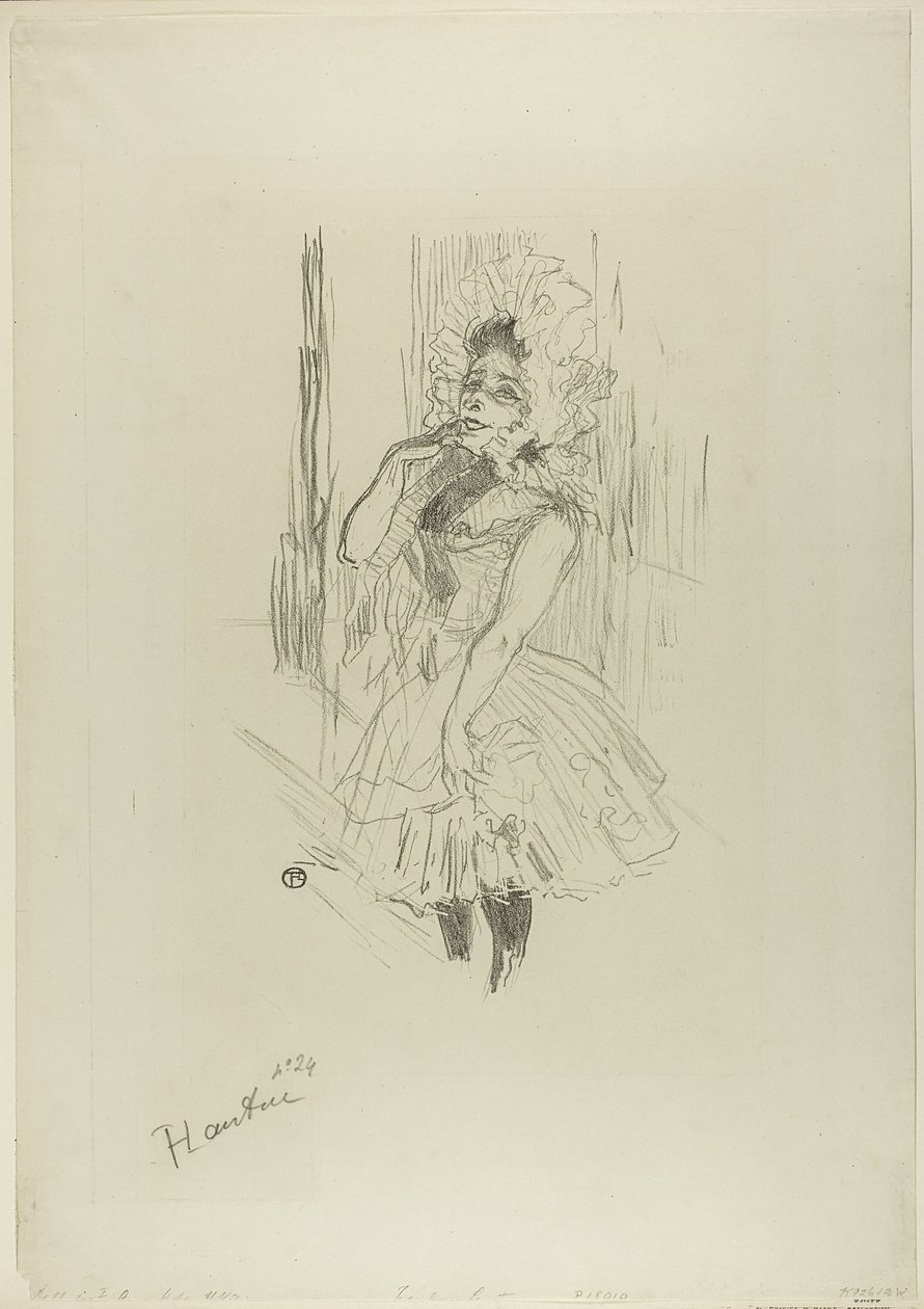 Anna Held, in Toutes ces Dames au Théâtre door Henri de Toulouse Lautrec