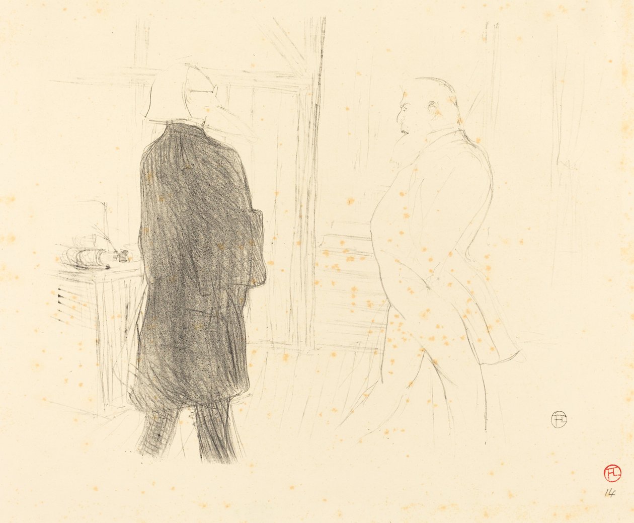 Antoine en Gémier in "Une Faillite" door Henri de Toulouse Lautrec