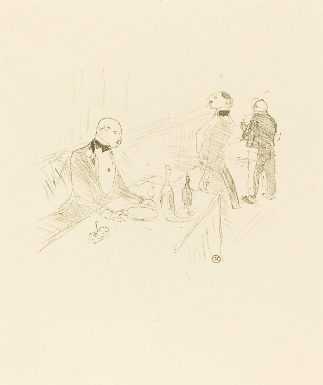 In het huis van goud door Henri de Toulouse Lautrec