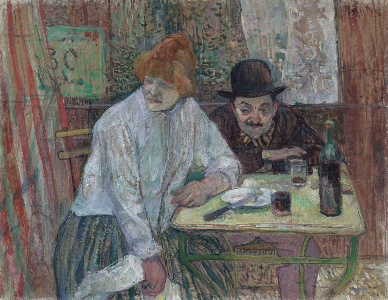 In café La Mie door Henri de Toulouse-Lautrec