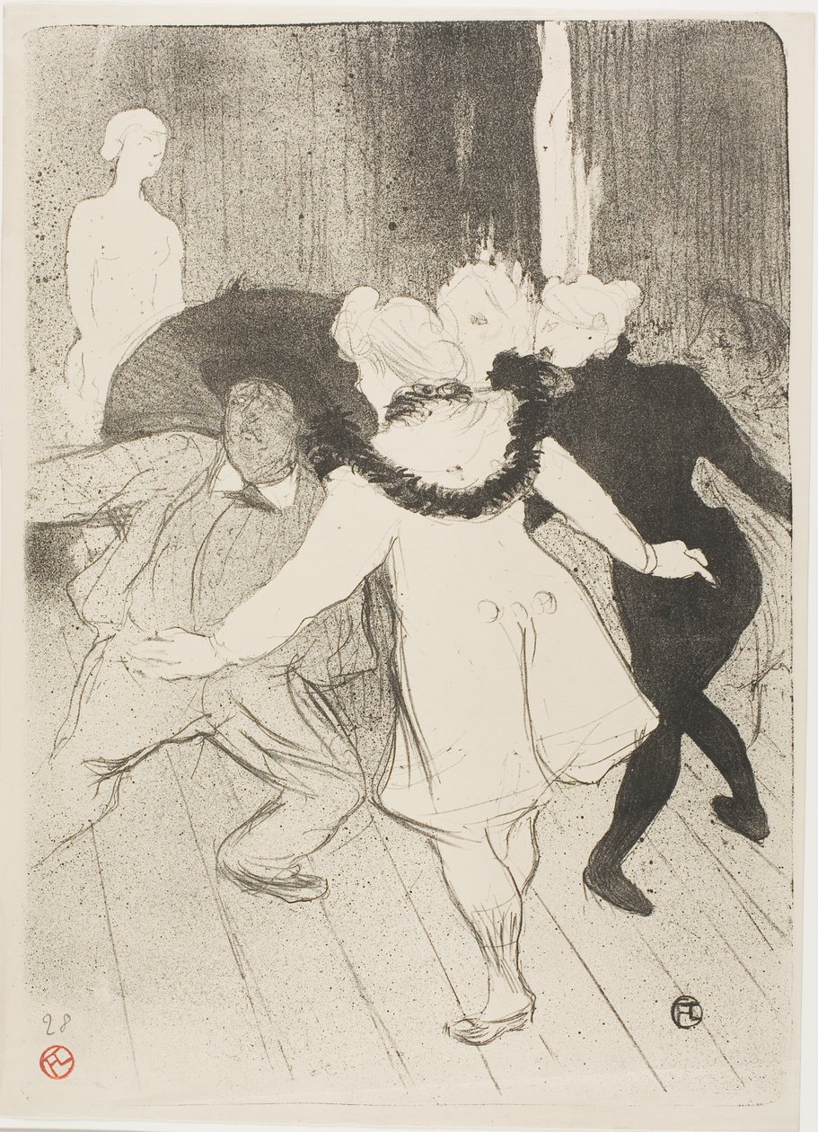 Bij de Folies-Bergère: De Bescheidenheid van Monsieur Prudhomme door Henri de Toulouse Lautrec