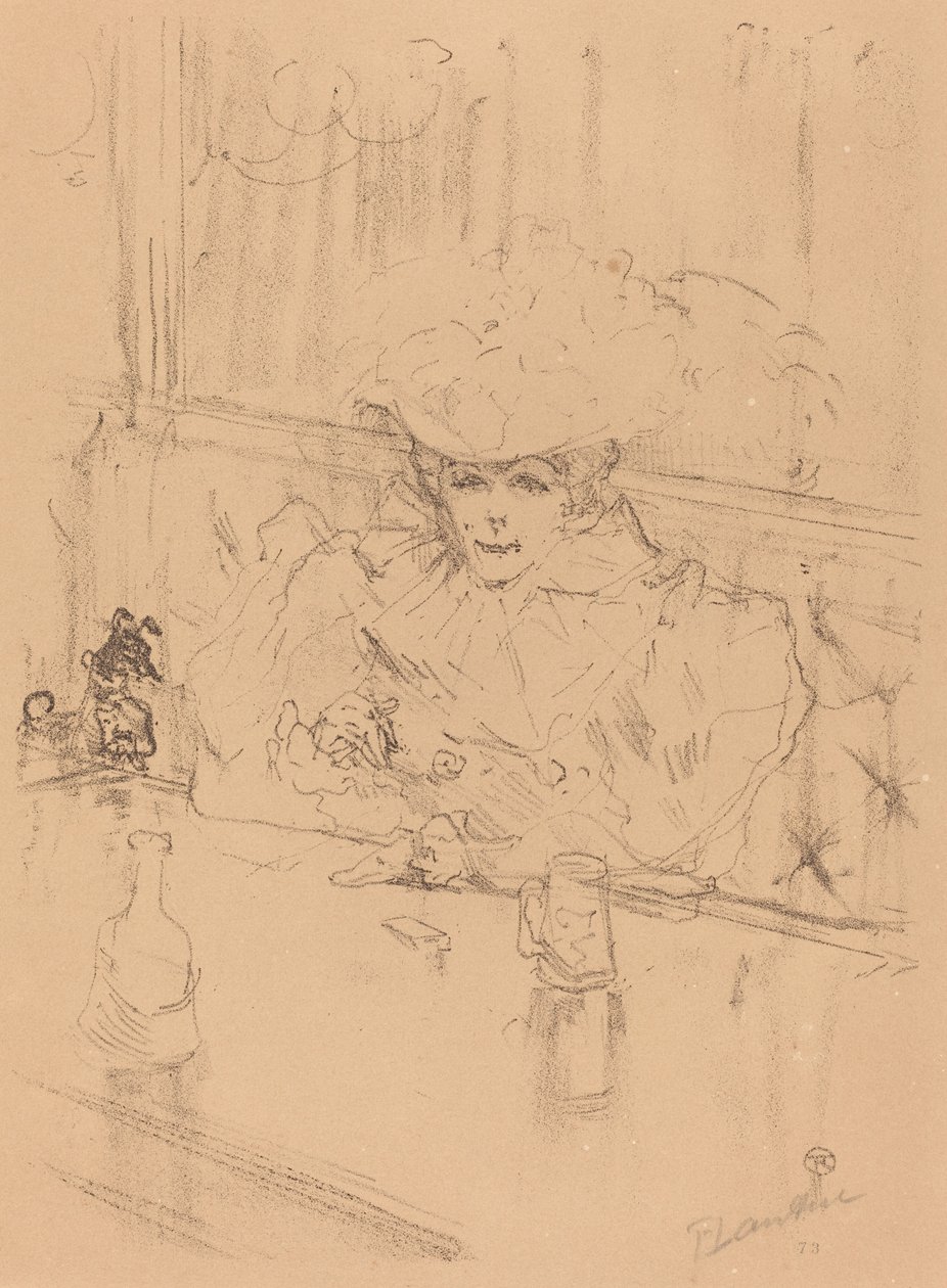 Bij de Hanneton door Henri de Toulouse Lautrec