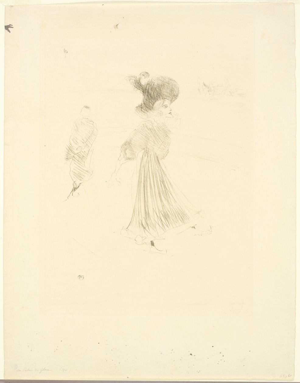 Bij het IJspaleis door Henri de Toulouse-Lautrec