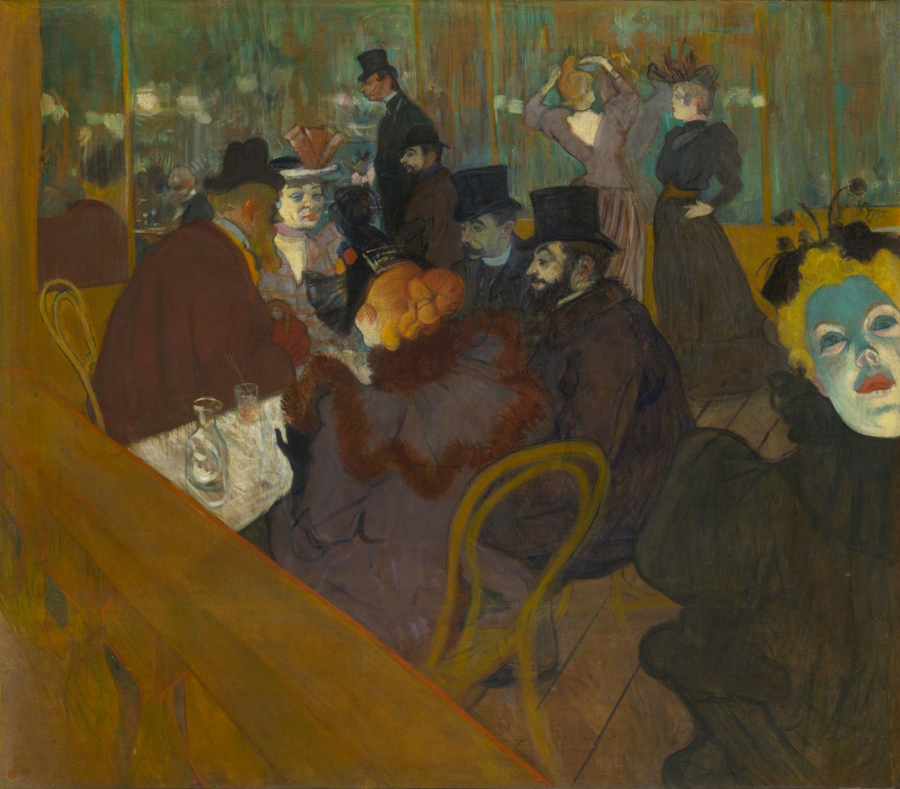 In de Moulin Rouge door Henri de Toulouse Lautrec