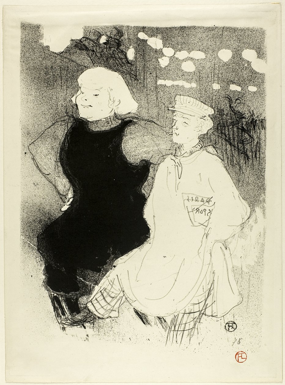 Bij de Moulin Rouge: de Frans-Russische Alliantie door Henri de Toulouse Lautrec