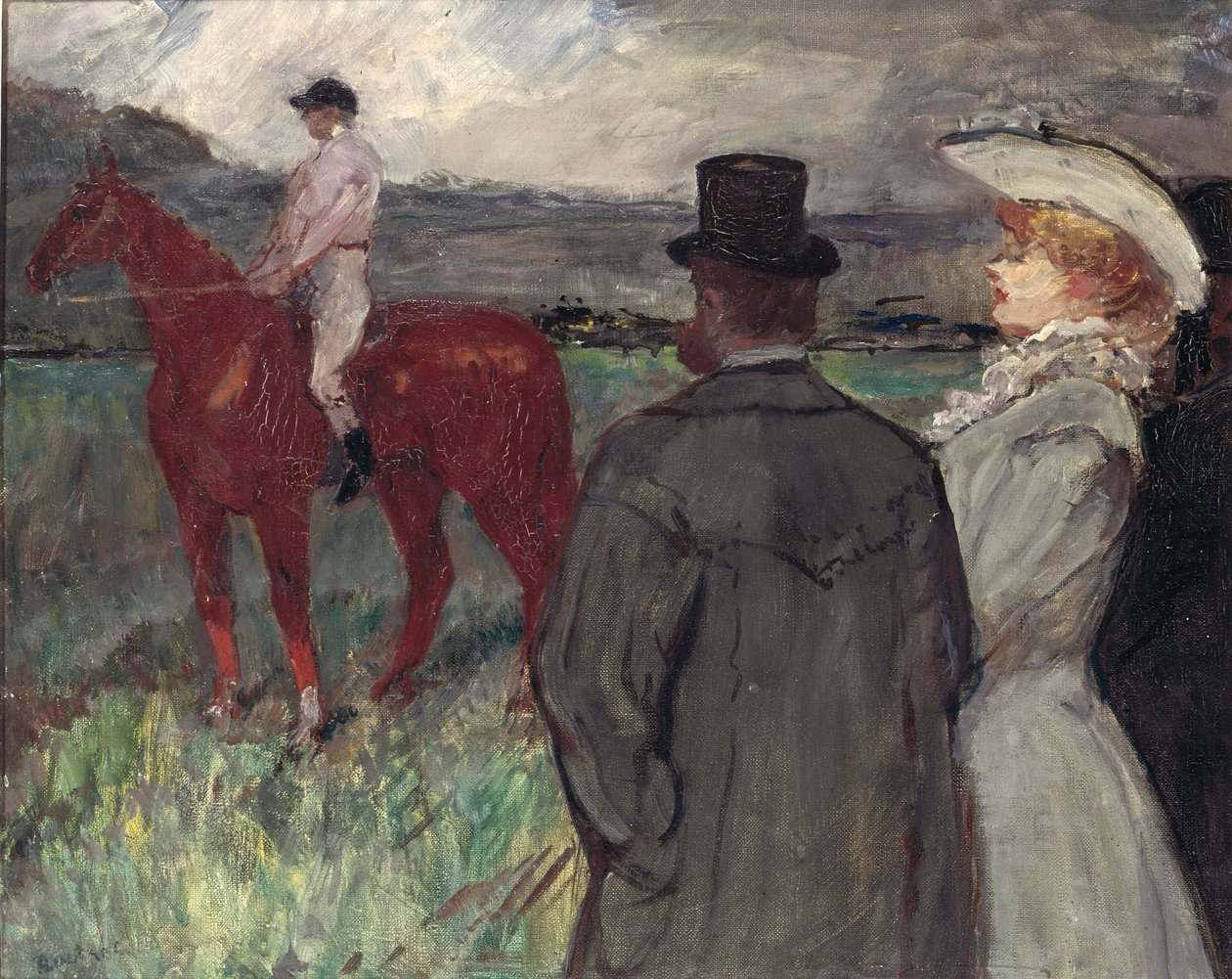 Op de renbaan door Henri de Toulouse Lautrec