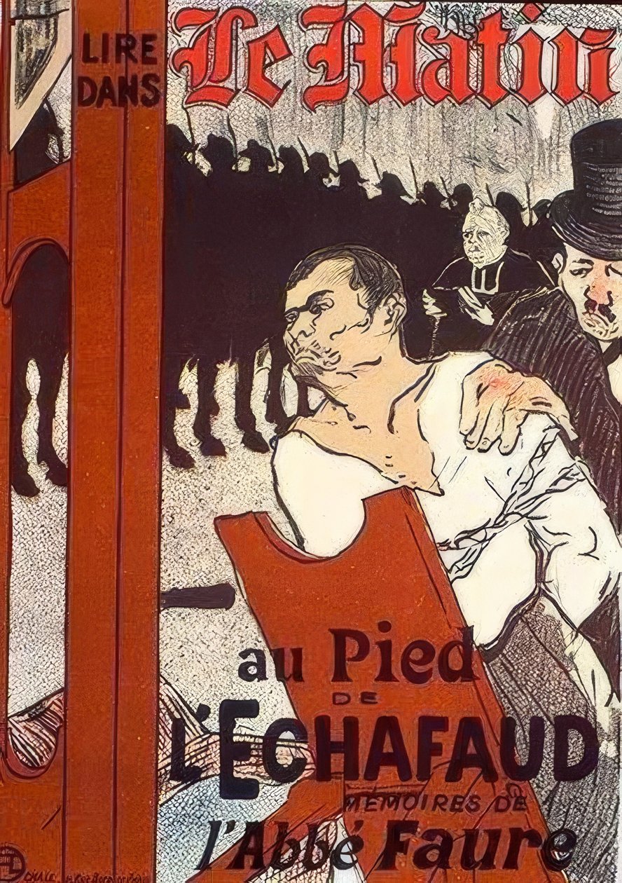 Aan de voet van het schavot door Henri de Toulouse Lautrec