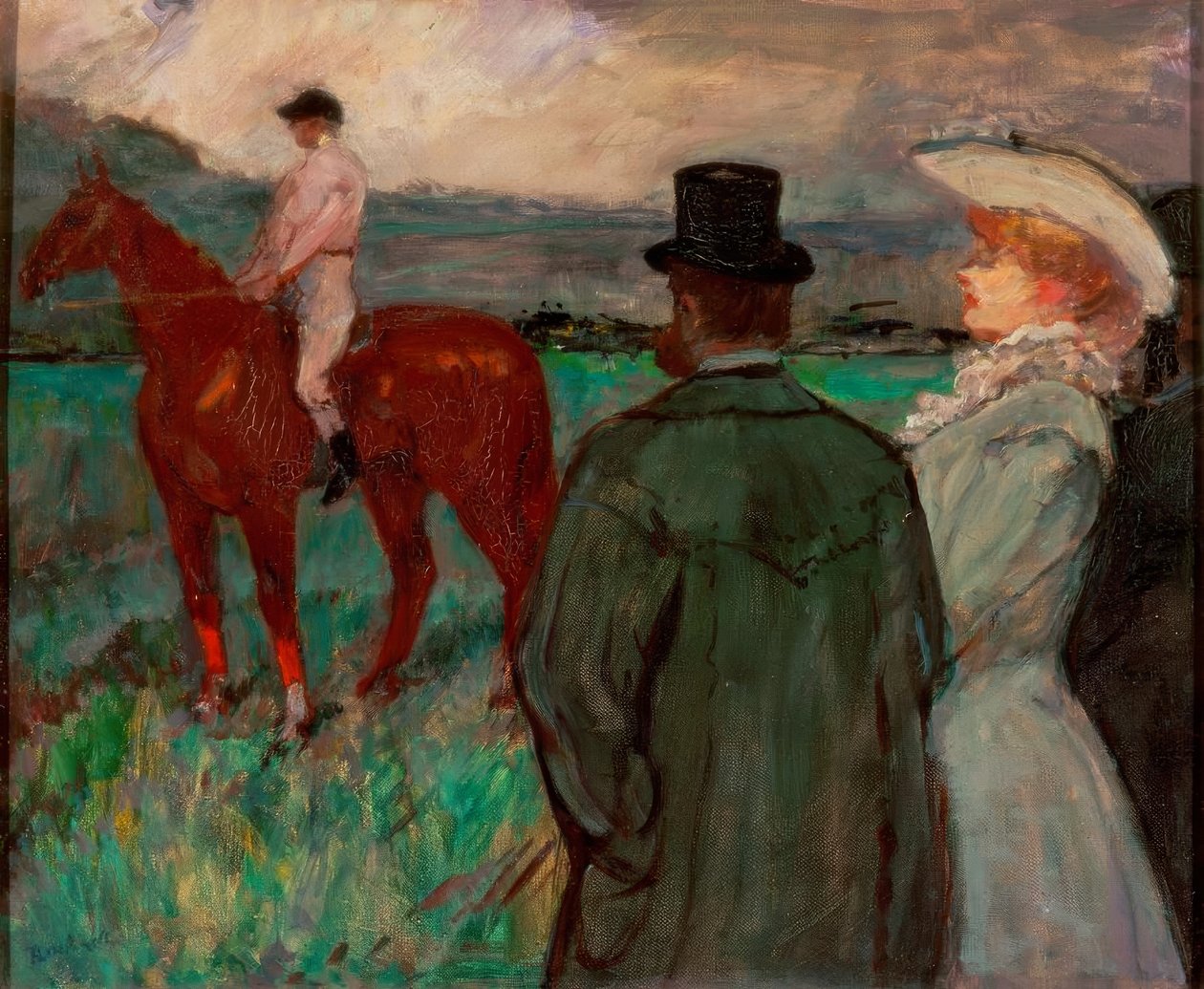 Bij de races door Henri de Toulouse Lautrec