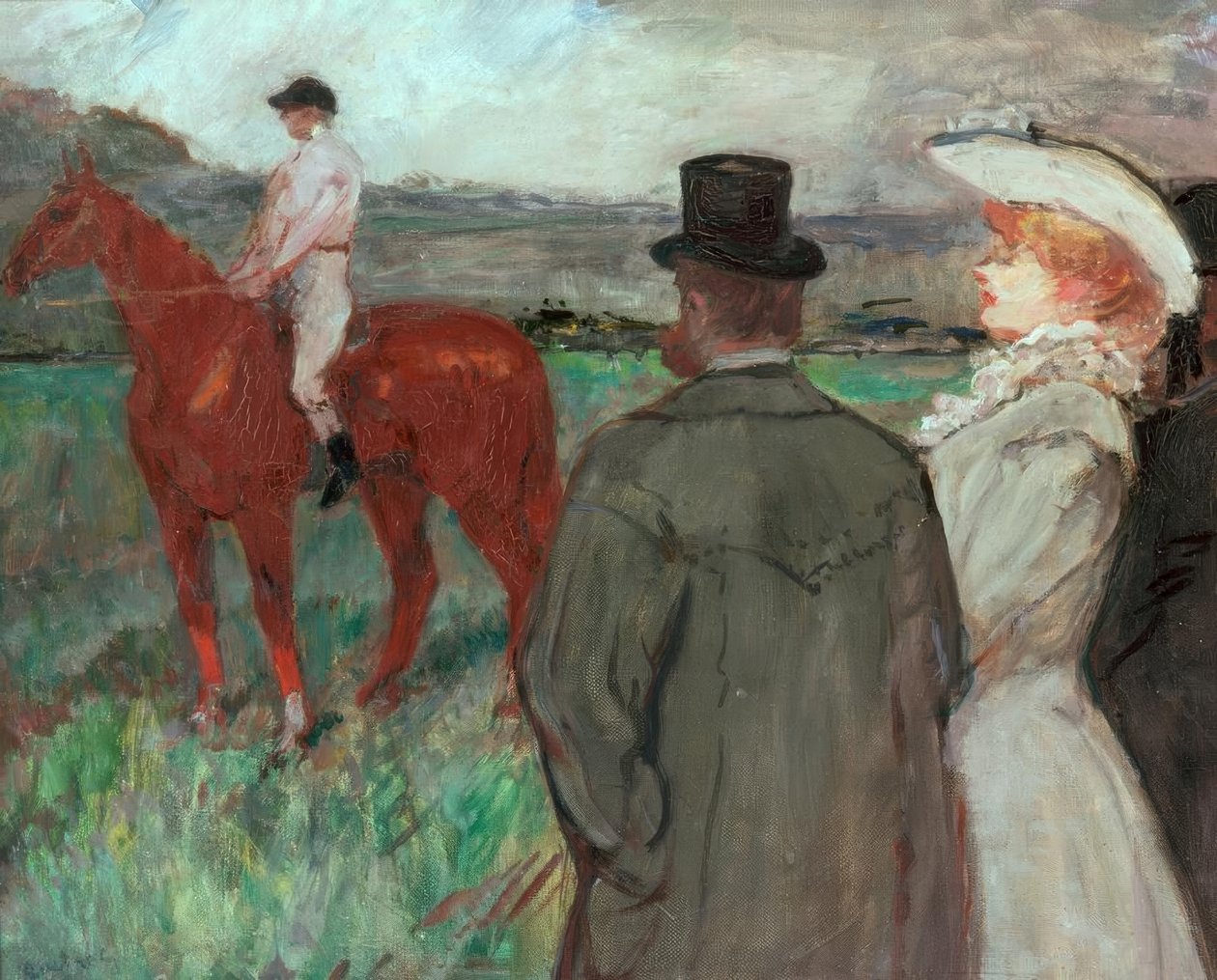 Bij de races door Henri de Toulouse-Lautrec