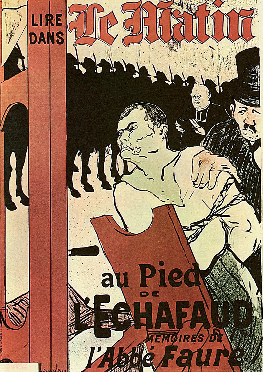 Aan de voet van het schavot, 1893 door Henri de Toulouse Lautrec