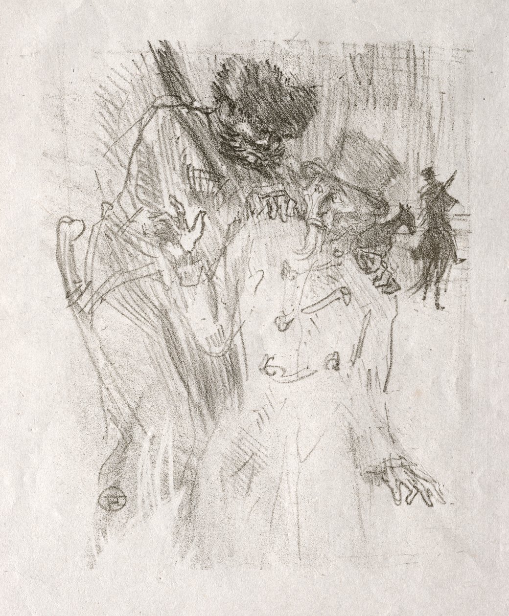 Aan de voet van de Sinaï: Arrestatie van Schlomé Fuss door Henri de Toulouse Lautrec