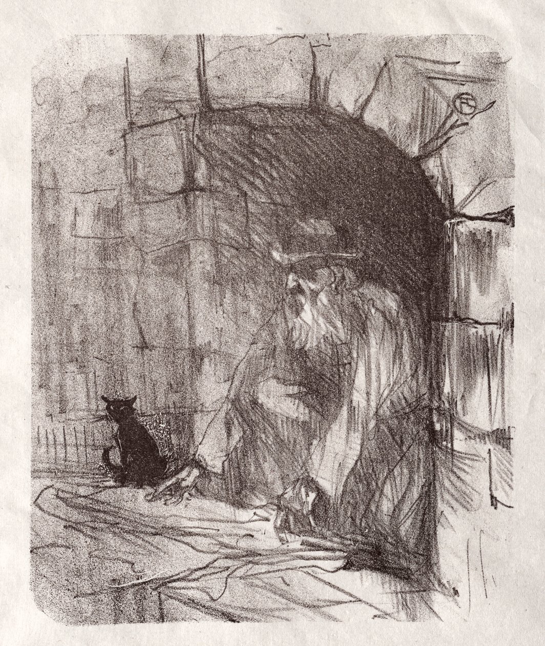 Aan de voet van de Sinaï: Een Achterkamer in Krakau door Henri de Toulouse Lautrec