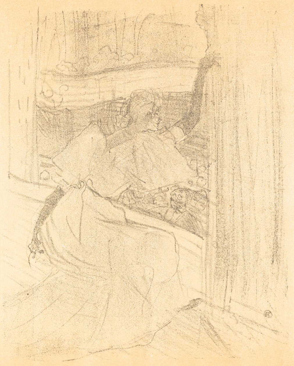 Buigend voor het Publiek door Henri de Toulouse Lautrec