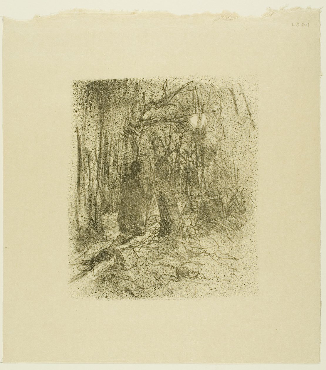 Busk Begraafplaats, uit Au Pied du Sinaï door Henri de Toulouse Lautrec
