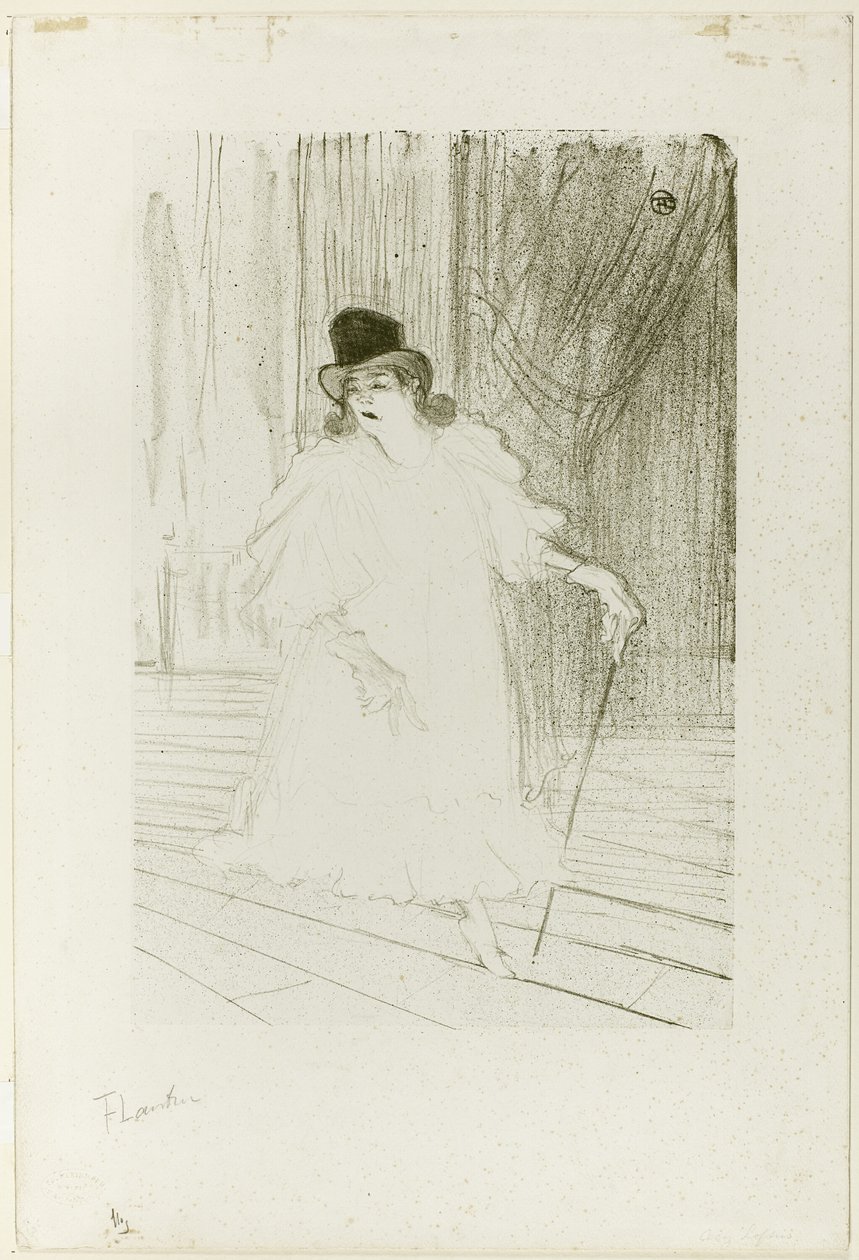 Cecy Loftus door Henri de Toulouse Lautrec