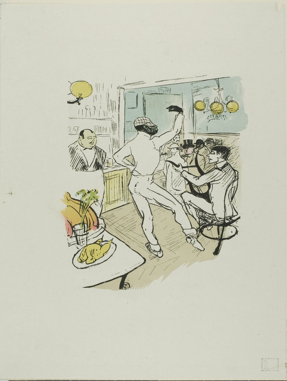 Chocolat Dansend door Henri de Toulouse Lautrec
