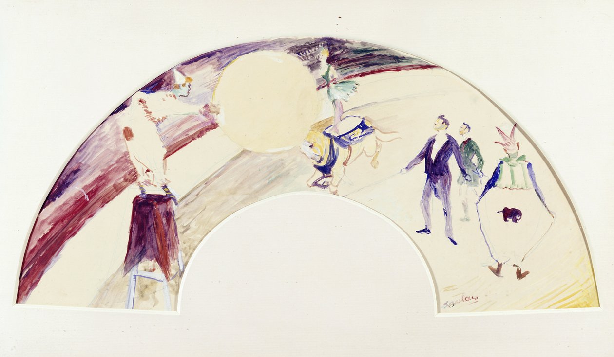 Circusscène door Henri de Toulouse Lautrec