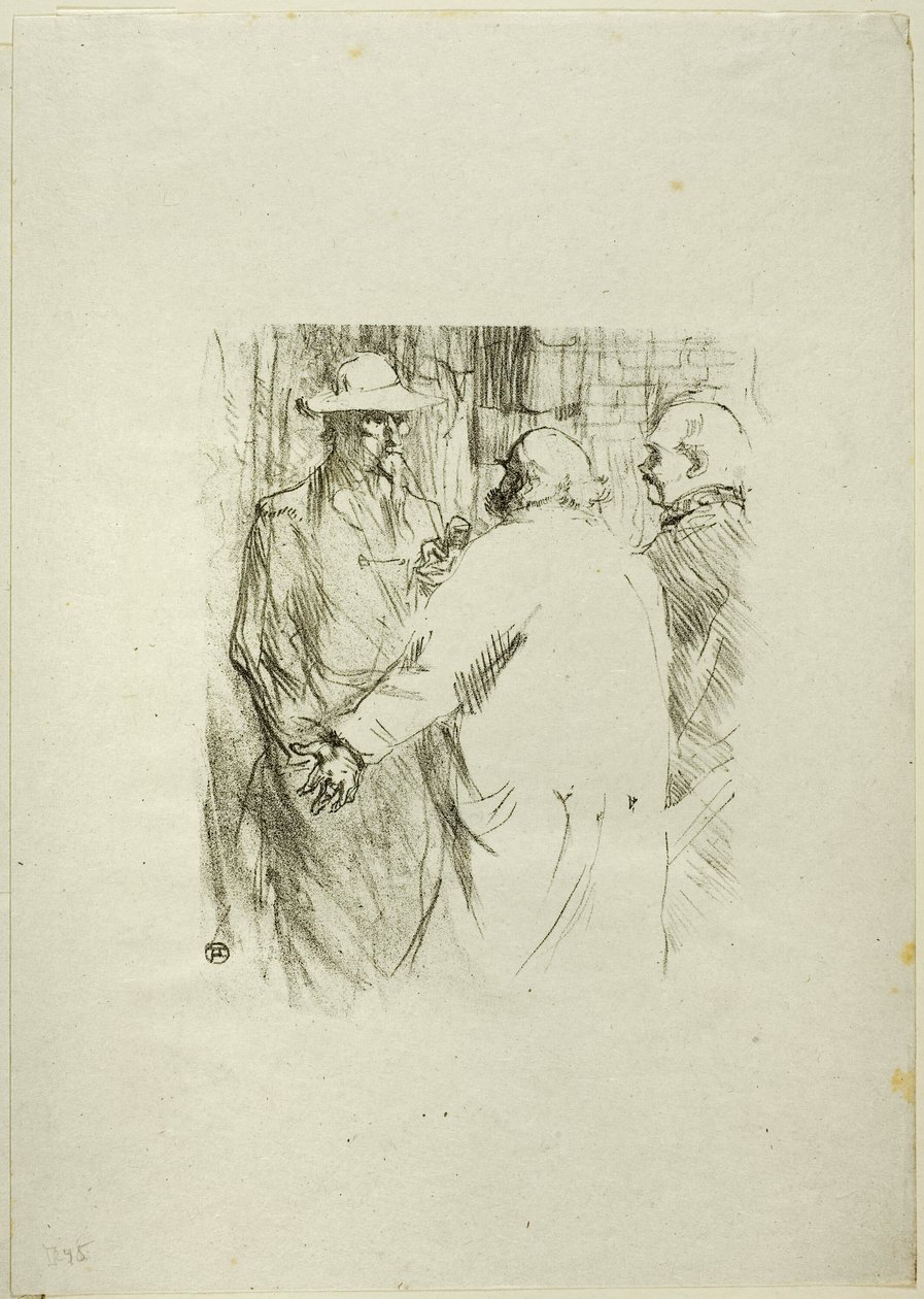 Clemenceau in Busk, uit Au Pied du Sinaï door Henri de Toulouse Lautrec